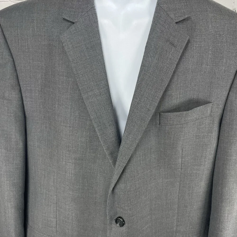 Michael Kors Grey Two Button Double Vented Notch Blazer Sport Coat Size 46R
